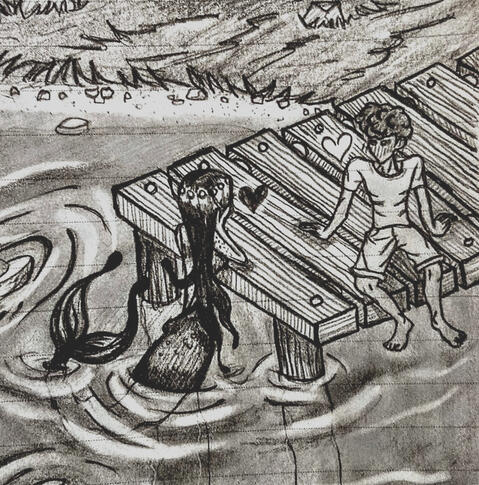 Headshot/shoulders up reference (drawn be me)