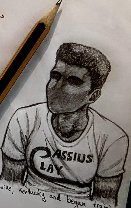 Headshot/shoulders up reference (drawn be me)