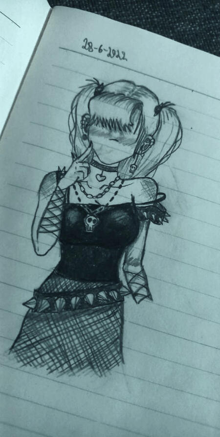 Headshot/shoulders up reference (drawn be me)