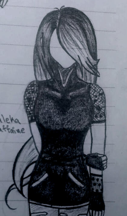 Headshot/shoulders up reference (drawn be me)